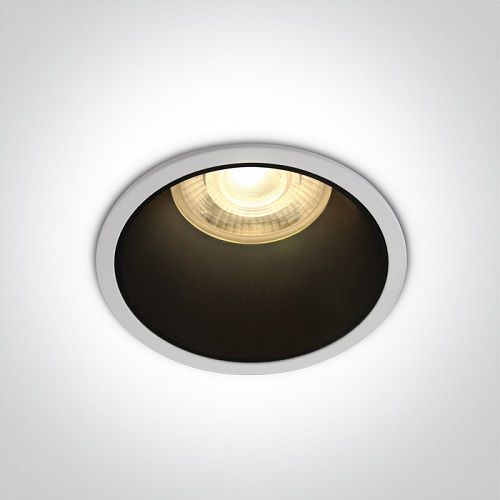 Recessed Spots Fixed Semi Trimless Dark Light Aluminium